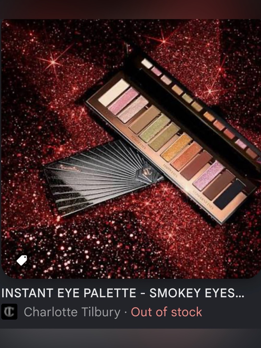 NWT Charlotte Tilbury Instant Eye Palette - Smokey Eyes Are Forever